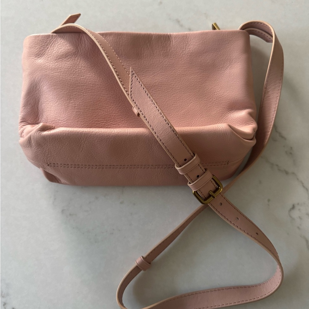 J.Crew Blush pink genuine leather crossbody bag! NEW